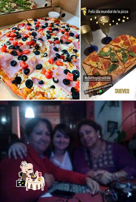 Take a look at the image displaying food and bar counter at Da Tito Pizza