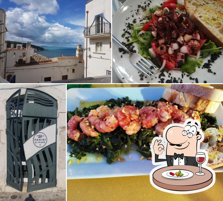 Cibo al panini di mare Peschici