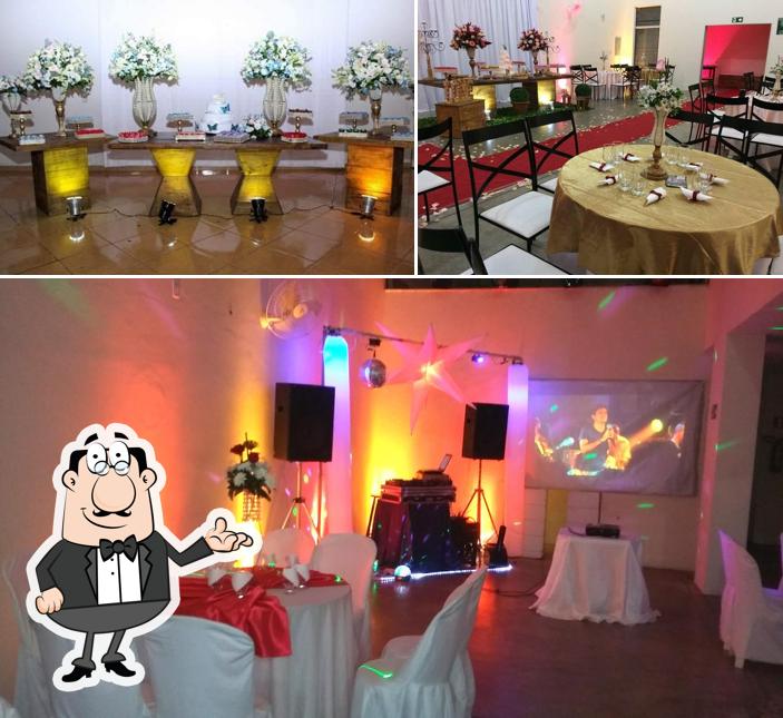 O interior do Buffet Flaviana Festas