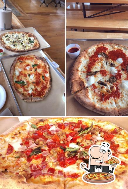 Pick pizza at Cugino Forno Pizzeria