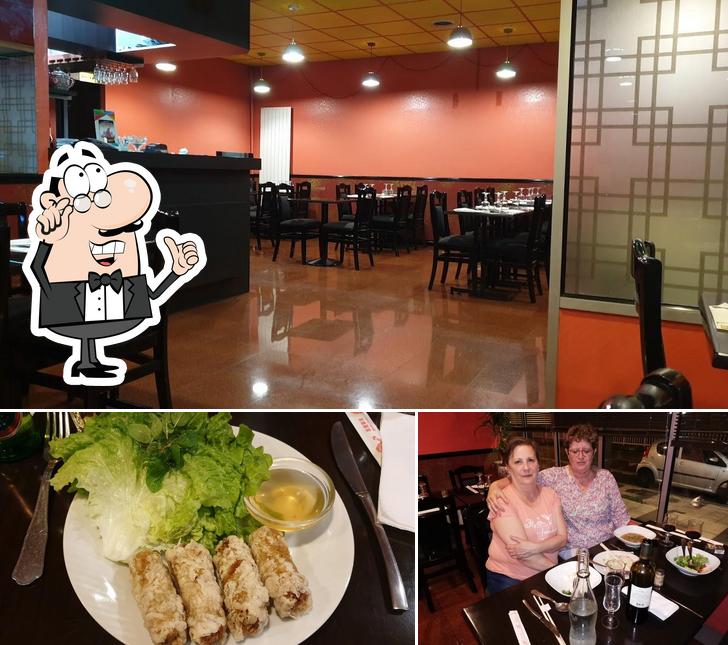 The image of interior and food at L'ASIANE DE CHATOU