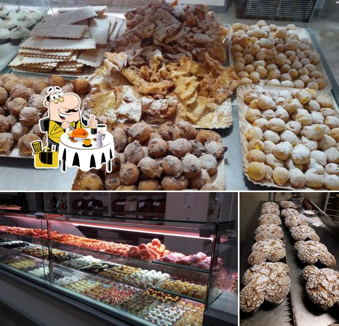 Questa è la immagine che presenta la cibo e interni di Pasticceria Rota