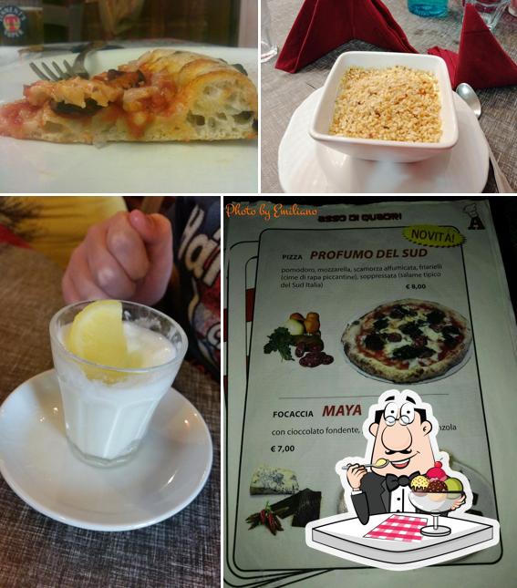 Pizzeria Asso di Quadri serve un'ampia varietà di dessert