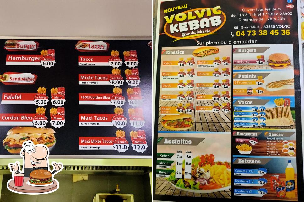 Prenez un hamburger à volvic Kebab