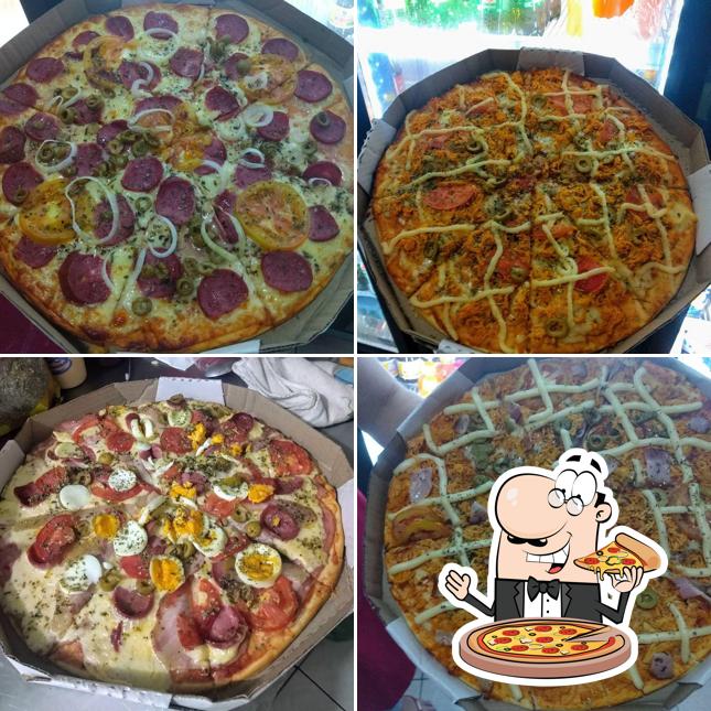 Consiga diferentes tipos de pizza