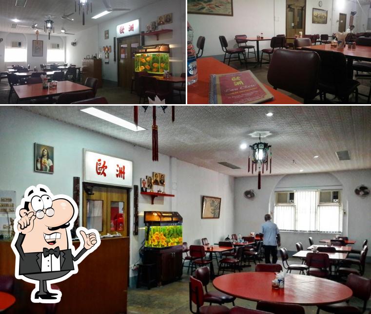 The interior of Eau Chew