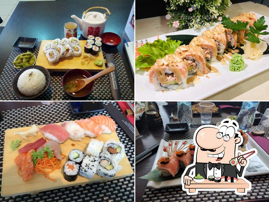 Les sushi sont servis à Oji