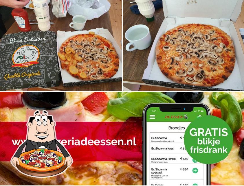 Essayez des pizzas à Pizzeria Shoarma De Essen: bestel snel via pizzeriadeessen.nl