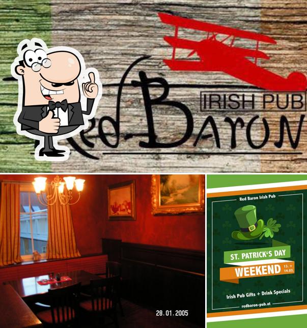 Look at the pic of Red Baron Irish Pub