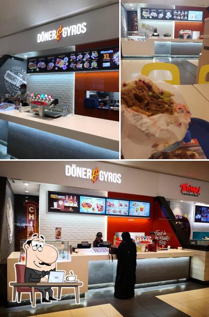 The interior of Doner & Gyros - Mall of Emirates