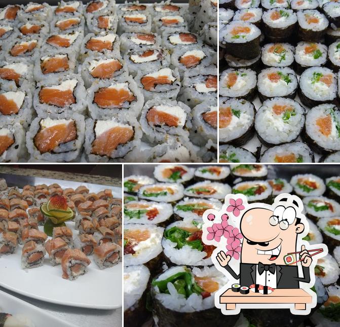 Prove diferentes opções de sushi