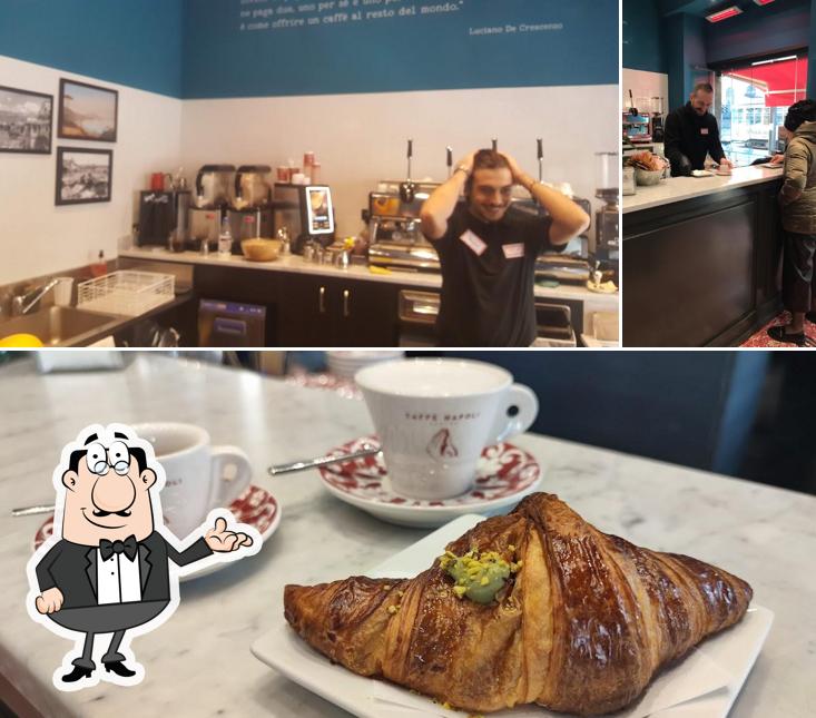Guarda la immagine che mostra la interni e cibo di Caffè Napoli