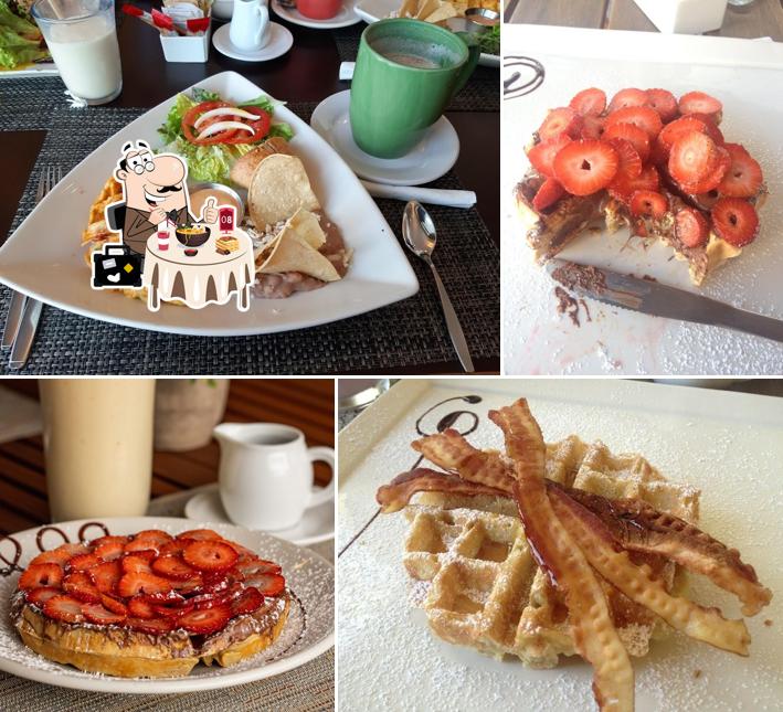 Food at Wimo The Waffle Shop