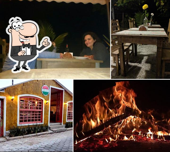 O interior do Empório da Pizza