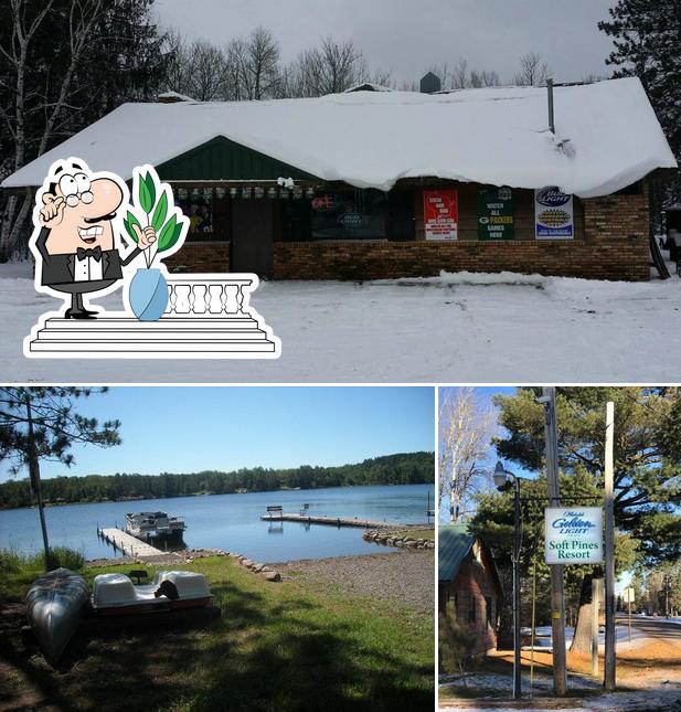 Pub y bar Soft Pines Resort, Solon Springs, E Opiniones del restaurante
