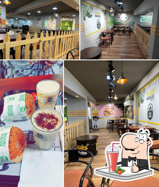 Enjoy a drink at Biggies Burger: CG Road
