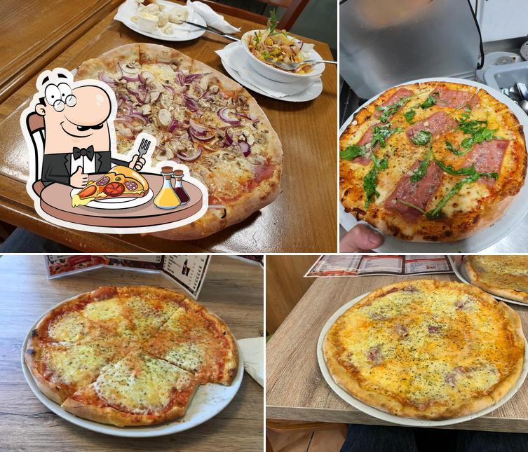Bei Pizzeria Holzofen Holzofenpizzeria könnt ihr Pizza kosten 