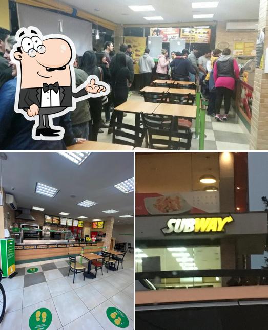 O interior do Subway