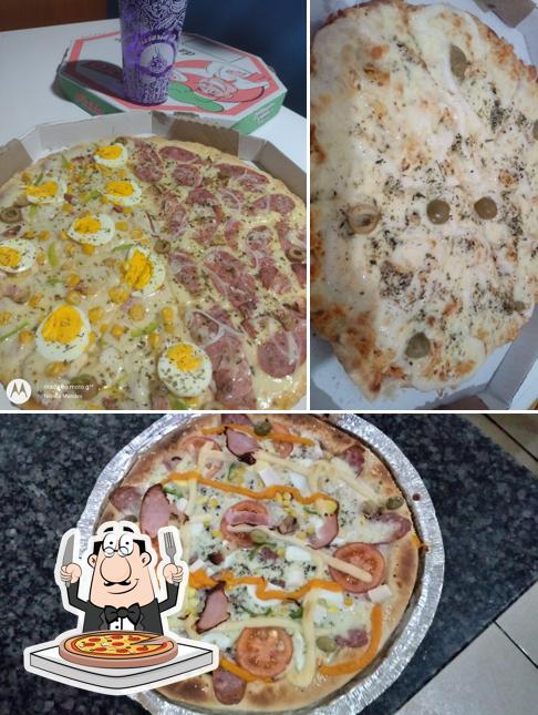 Escolha pizza no Pizzaria Dolce Vitta