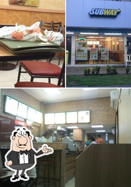 O interior do Subway