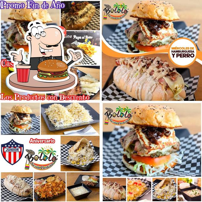 Отведайте гамбургеры в "Bololó Sazón Costeña"
