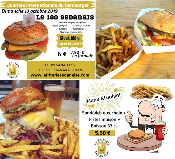 Commandez un hamburger à LA FRITERIE SEDANAISE