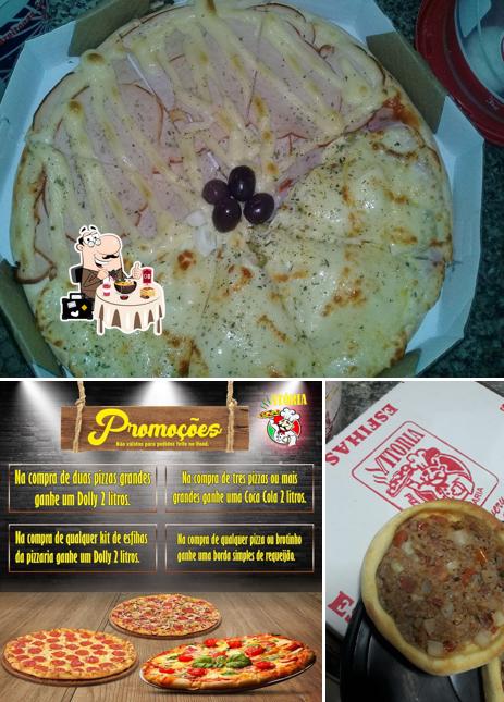 Comida em Pizzaria Vitória