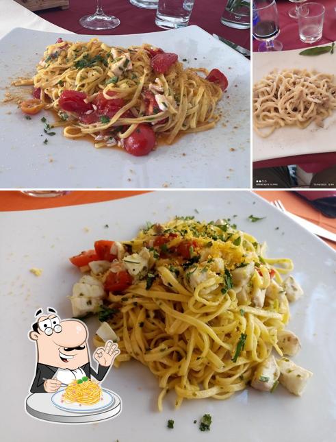 Spaghetti alla carbonara al Trattoria Mare e Monti