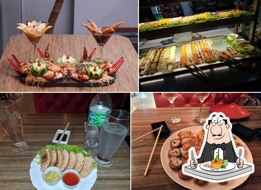 Platos en Sushi Motto Culinária Japonesa e Chinesa