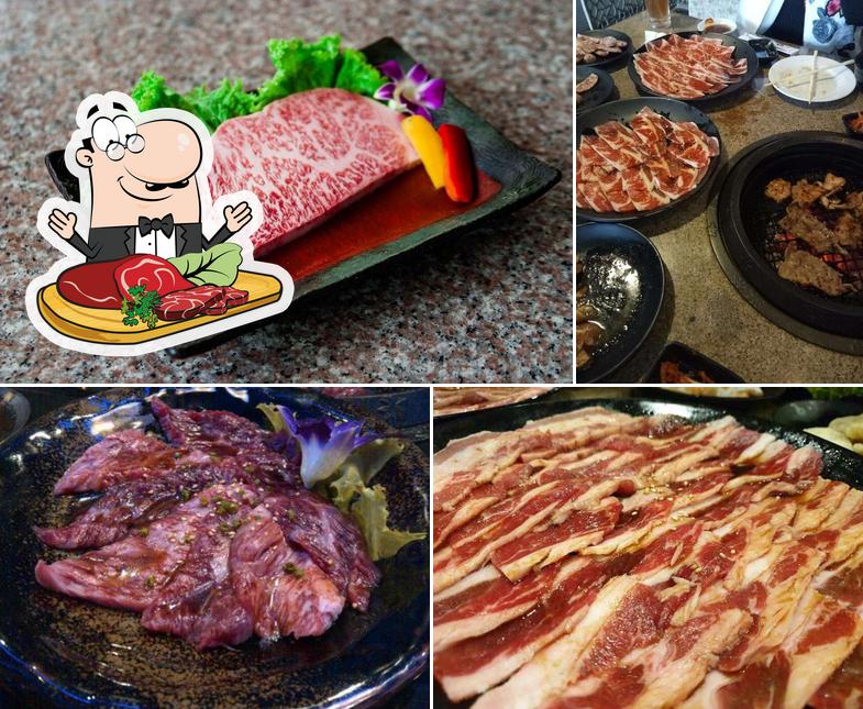 Elige un plato con carne en Tajimaya