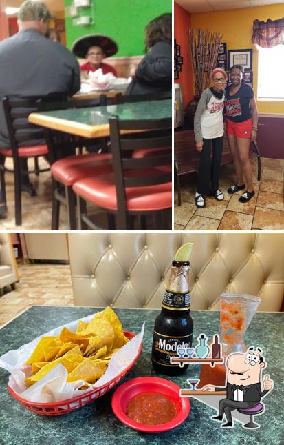 The picture of La Cabana Mexican Restaurant’s interior and beer