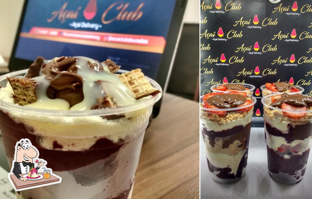 Açaí Club Delivery provê uma escolha de pratos doces