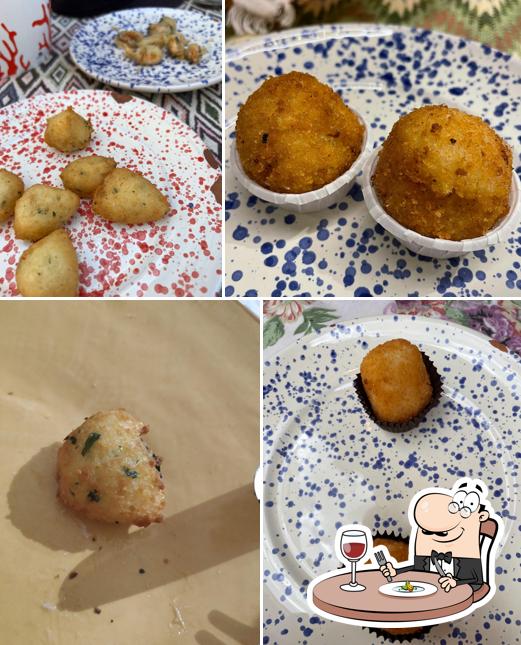 Arancini à Vino fritti e cucina