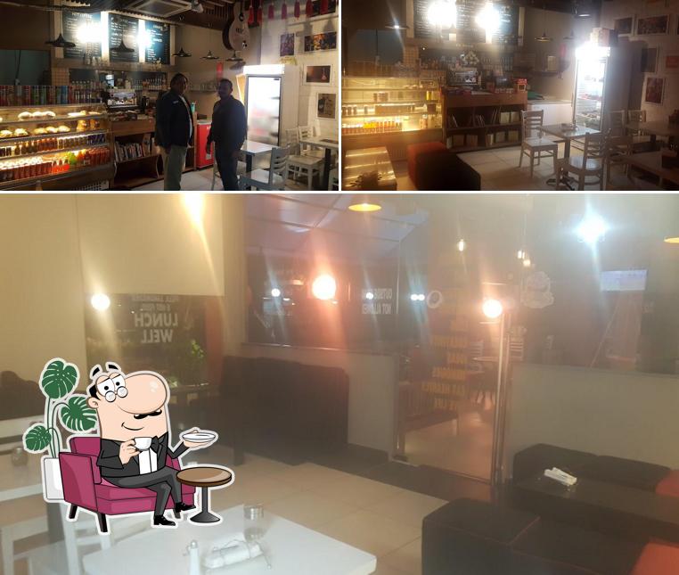 The interior of Rock Cafe