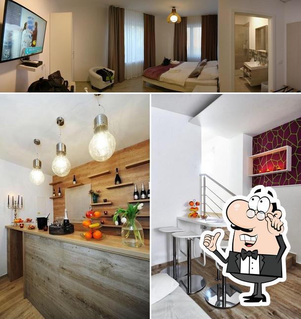 Die Inneneinrichtung von Azur Rooms Ljubljana