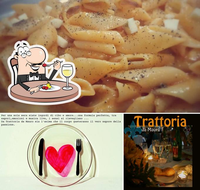 La immagine della cibo e alcol di trattoria da mauro