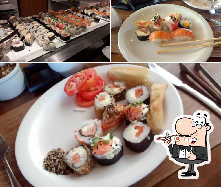 Prove diversas opções de sushi