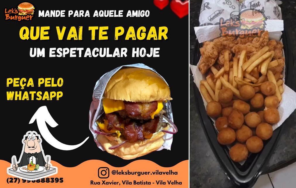 Comida em Leks Burguer