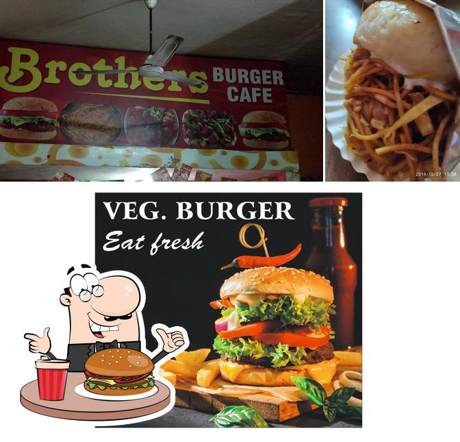 Order a burger at Brother Burger Cafe