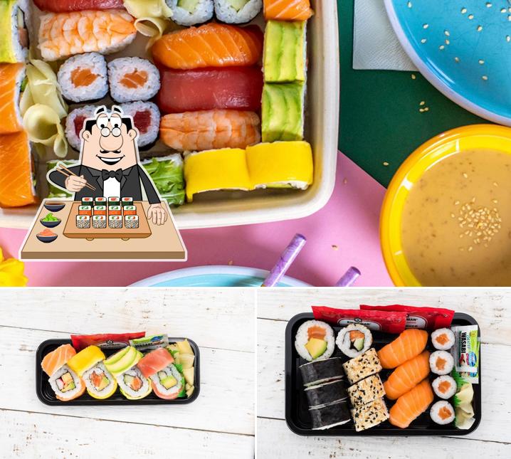Sushi-Rollen werden von EAT HAPPY angeboten