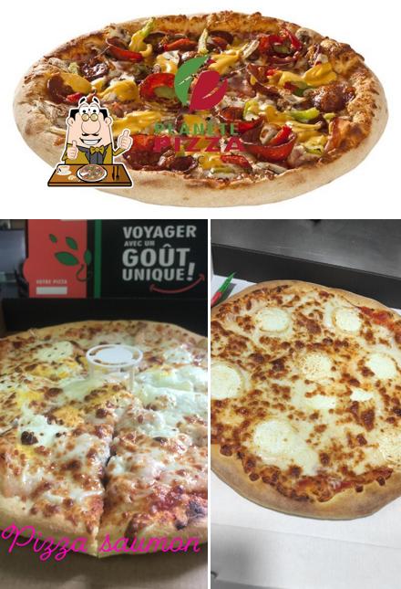 Choisissez des pizzas à Planète pizza
