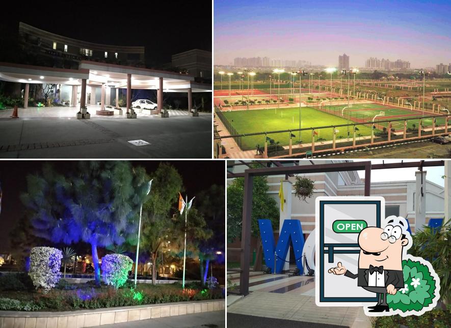 Check out how Jaypee Atlantic–The Club, Integrated Sports Complex looks outside