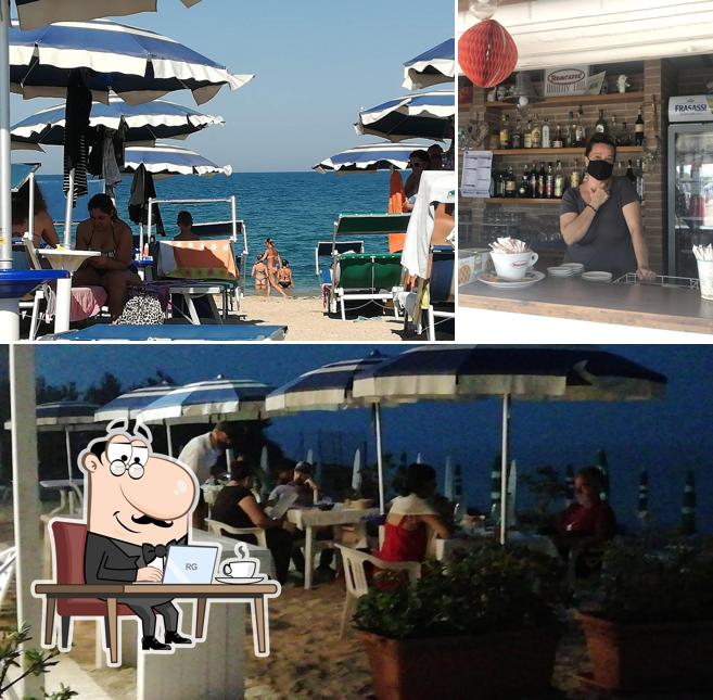 Gli interni di Stabilimento Balneare Salice Rosso