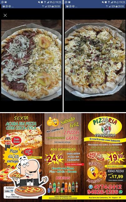 Consiga pizza no Pizzaria Cantareira