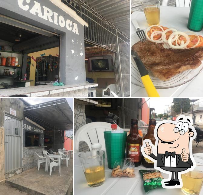 See this picture of Bar do Carioca