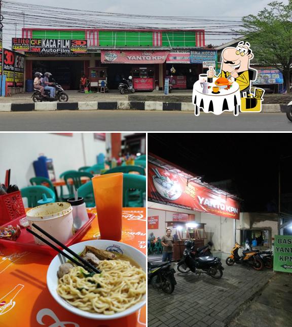 Among different things one can find food and exterior at Baso yanto KPN