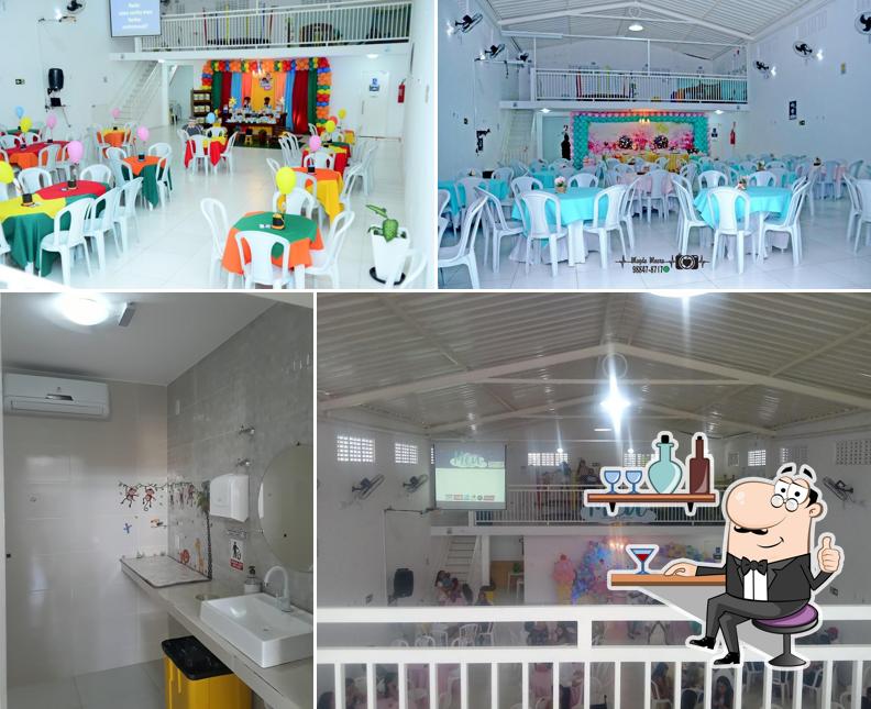 Veja imagens do interior do SALÃO DE FESTAS SONHO MEU