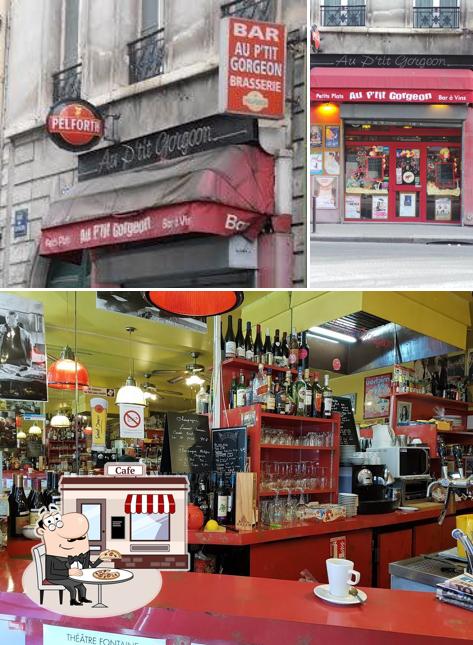 Voici l’image représentant la extérieur et comptoir de bar sur Au p'tit Gorgeon chez Marie