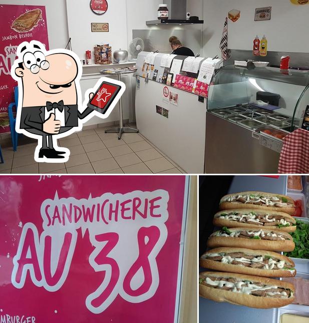 Voici une photo de Sandwicherie Au 38