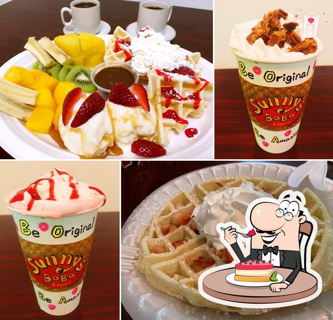 Sunny's Boba & More offers a selection of sweet dishes